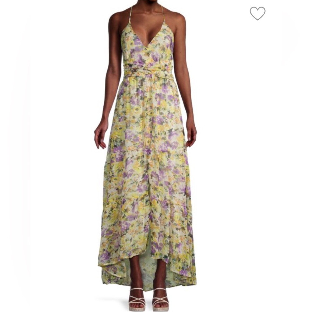 ASTR the Label Amy High Low Floral Maxi Dress